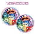 thumbnail image 1 of Disney Inside Out 2 Birthday Party Decorations Supplies Kit Inside Out Balloon Straw Cake Topper Tableware Set Background Kid, 1 of 7