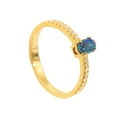 thumbnail image 2 of OCEAN FLAME 18KT GOLD PLATED AUSTRALIAN BLACK OPAL RING, 2 of 4