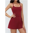 thumbnail image 3 of PISONIC Robe de Tennis et de Golf pour Femmes avec Soutien-Gorge Intégré, Short, Dos Nu, Ligne A, Ourlet Tulipe, Robes Athlétiques, 3 of 8