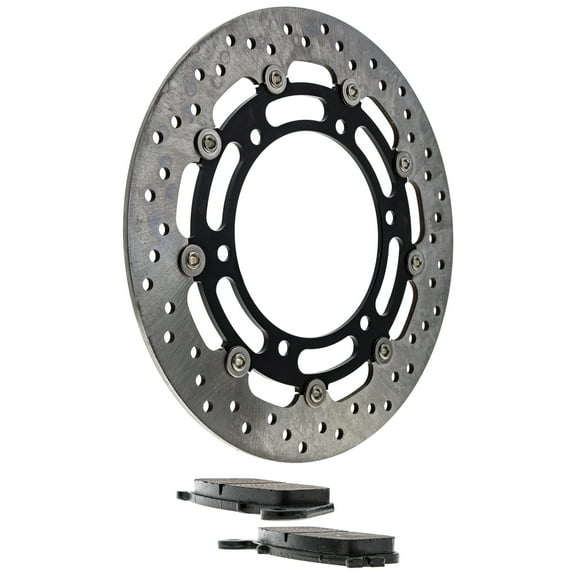 Niche Front Left Brake Rotor Pad Kit for Honda Shadow Ace 1100 Motorcycle MK1006778