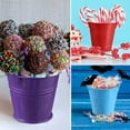 thumbnail image 7 of Small Metal Buckets with Handle - 6 Pack Colored Galvanized bucket for Kids, Classroom, Crafts, and Party Favors (Multi-colored, 2.8" Top), 7 of 7