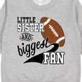 thumbnail image 3 of Inktastic Little Sister and Biggest Fan Football Player Toddler Sweatshirt, 3 of 4