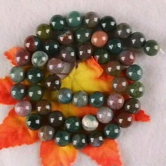 EOEMY 6/8/10mm India Multicolor Agate Onyx Round Loose Beads Gemstones 15Inch Aaa##010-6mm