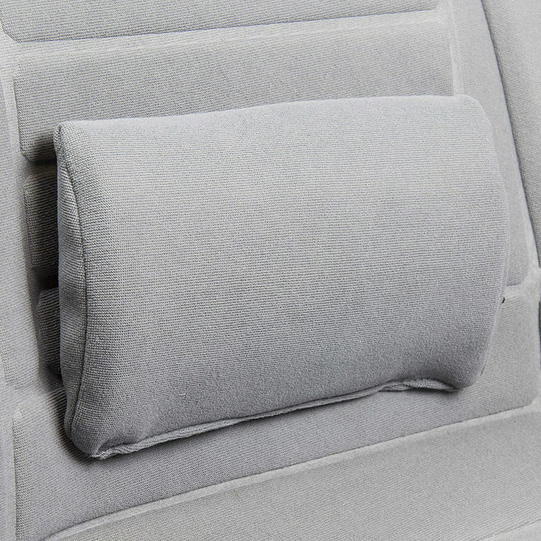 PYXAYS Lumbar Support Pillow for Office Chair Gaming Chair, Car Seat, Wheelchair, Back Cushion Lumbar Pillow Provide Back Support, Grey