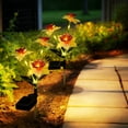 thumbnail image 4 of Solar Powered Daffodil Garden Stake Lights Outdoor Courtyard Lawn Landscape Decor Waterproof Ambient Lighting, 4 of 6