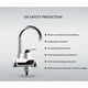 thumbnail image 3 of Calentador de agua Grifo instantáneo Sin tanque Cocina eléctrica Baño Grifo de calentamiento rápido Grifo de agua con pantalla digital LED (desbordamiento) JAMW Sencillez, 3 of 5
