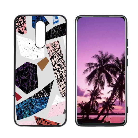 Abstraction-7 Phone Case, Degined for LG K40 Case Men Women, Flexible Silicone Shockproof Case for LG K40