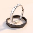 thumbnail image 4 of Nuevo anillo geométrico simple para pareja, se puede combinar con un anillo de boda de rombo, joyería de compromiso para pareja, regalo de fiesta 2021, 4 of 4