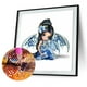 thumbnail image 2 of Cuadros Decorativos Kit de pintura de diamante 5D Chica con alas Taladro redondo completo Rhinestone DIY Wall Art Set Likrtyny embutido en tela, 2 of 9