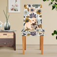 thumbnail image 4 of Yayeee 2 Pack Dining Chair Covers Stretch Parson Chairs Slipcovers Seat Protector, Colorful Floral, 4 of 6