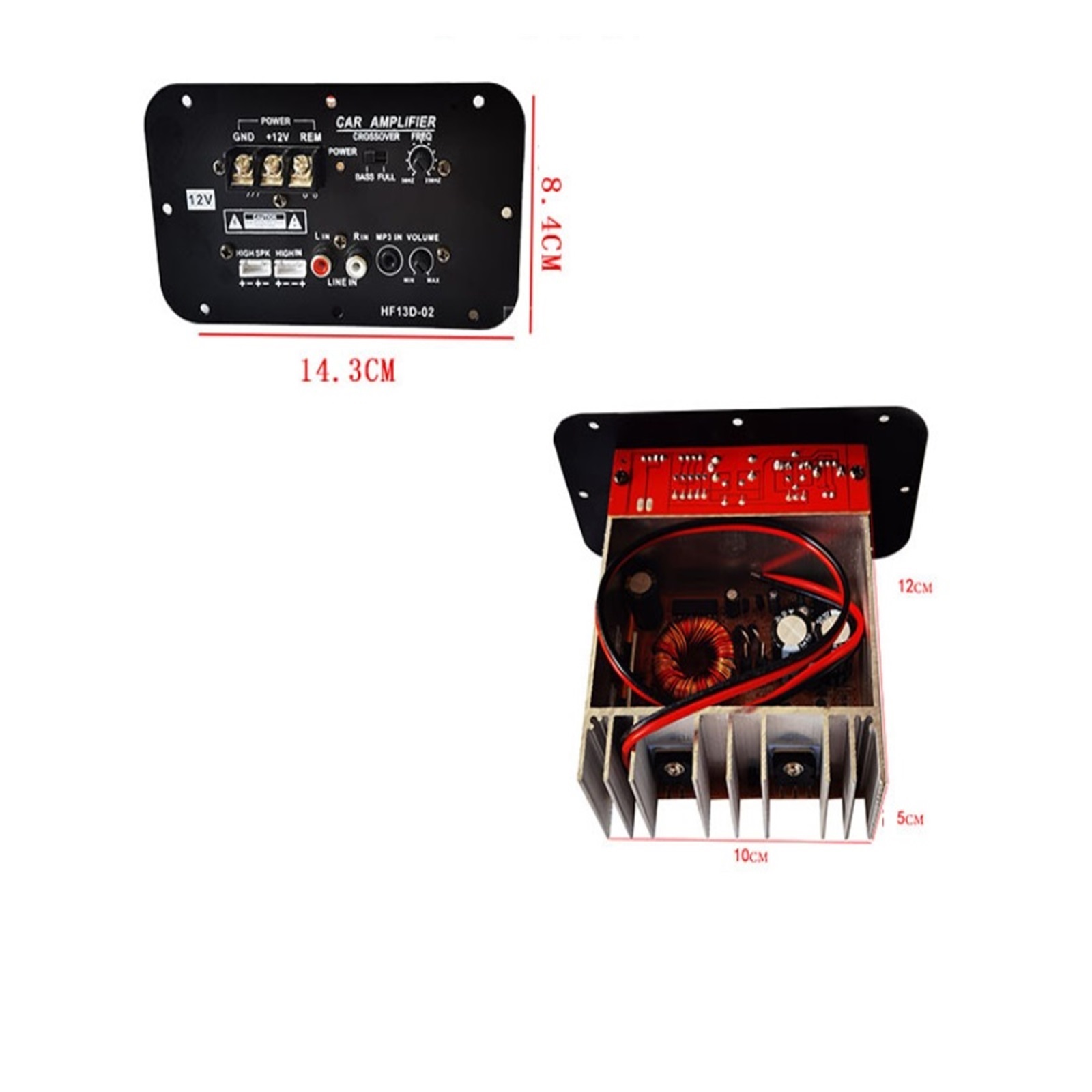 Car Subwoofer Amplifier Board Subwoofer Power Hifi Bass Amplifier Board DC 12V ,Multi Modes