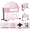 Game bed-PInk, variant on Portable Baby Bassinet & Baby Bedside Sleeper,Newborn Rocking Crib and Playard Combo with Play Zone,Unisex,PINK