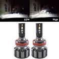 thumbnail image 2 of H8 H9 H11 Led Car Headlight Conversion Kit, Top-Max Auto RGB Headlight Bulbs 6000K-10000K 80W 8000LM Adjustable Brightness High/Low Beam Super White COB Chips with APP Control IOS Android, Pack of 2, 2 of 6