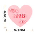 thumbnail image 5 of Opvise 10Pcs Cookie Cutter Reusable Cartoon Design Non-stick DIY Happy Valentine's Day Love Heart Shape Fondant Cake Stamp Kitchen Supplies Pink, 5 of 7