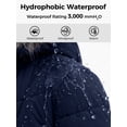 thumbnail image 2 of Wantdo Women's Plus Size Jacket Padded Winter Coat Waterproof Winter Jacket Quilted Parka Navy 2XL, 2 of 7