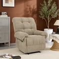 thumbnail image 3 of Villeston Recliner Chair for Living Room Manual Reclining Chair Single Sofa for Bedroom,Beige, 3 of 7