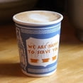 thumbnail image 4 of 300ml Ceramic Cup We Are Happy To Serve You Coffee Cup For Kitchen Coffee Shop Restaurant, 4 of 5