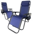 thumbnail image 1 of Silla Camastro Plegable CJR Gravedad 0 Reclinable Exteriores azul, 1 of 9