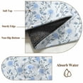 thumbnail image 6 of Large Area Rugs for Living Room Bedroom, Blue Spring Floral 6'x9' Rug Washable Carpet Runner Indoor Outdoor, Flowers Leaves Pastoral Botanical Non Slip Floor Mats Rug for Kitchen, Playroom, 6 of 8