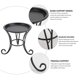 thumbnail image 3 of Iron Metal Mini Small Flower Plants Pot Stand for Indoor Outdoor Balcony Desk (Black), 3 of 4