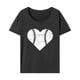 thumbnail image 2 of Camiseta para mujer con cuello redondo, camisetas transpirables de verano para uso diario y desplazamientos L, 2 of 8