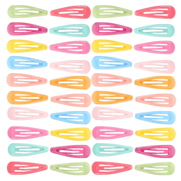 TUWAFE 40pcs Multi-Colored Snap Hair Clips Girls Accessories Tiny Barrettes Thin Thick