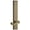 Gold, variant on Grandeur 837929 Carre Solid Brass Tall Plate Rose Left Handed Privacy Door Lever Set -