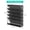 Black, variant on Wall File Holder, Mesh Hanging Folder Organizer with Classify Label, Versatile Desk File Holder, Vertical Wall Mounted Mail Organizer for Office Home Cubicle