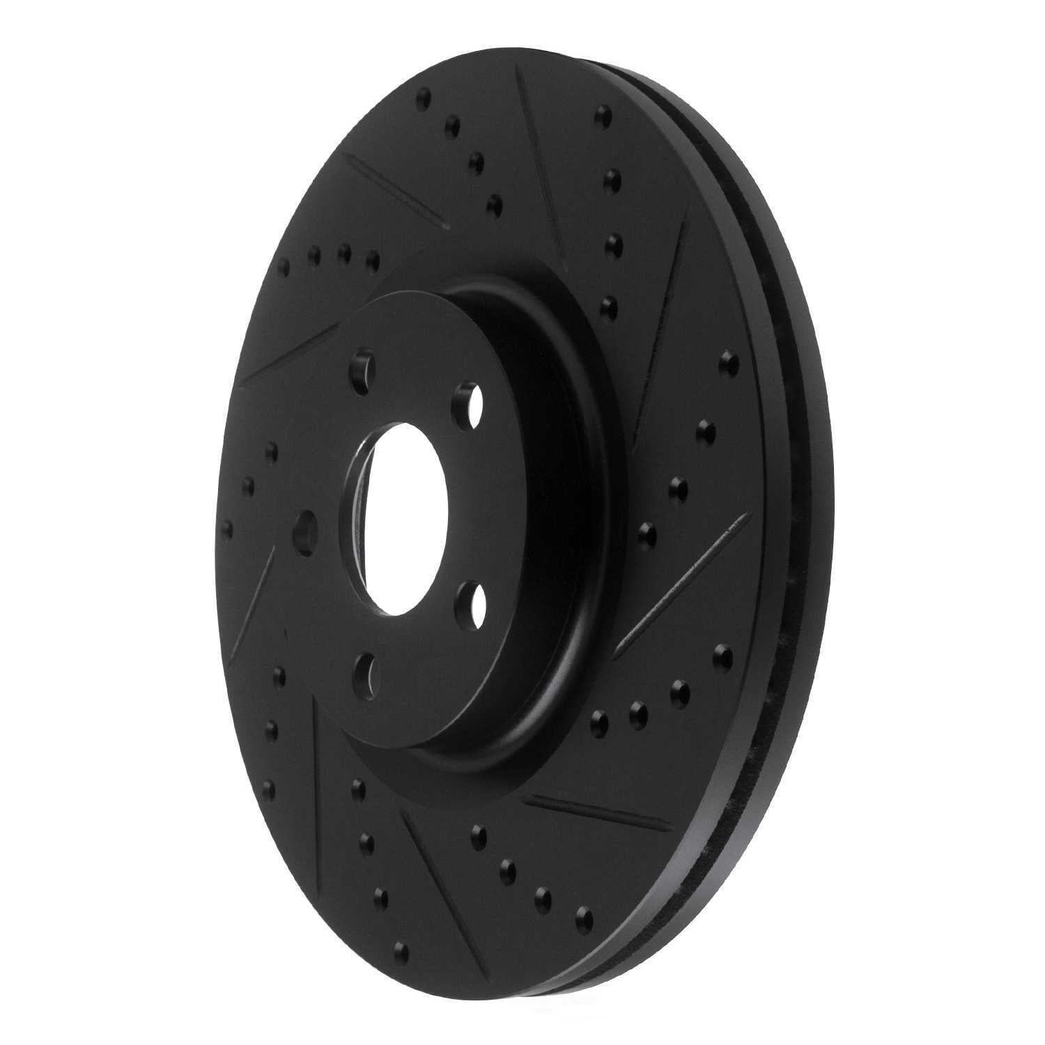 Dynamic Friction Company 633-54264R DFC Brake Rotor - Drilled And Slotted - Black