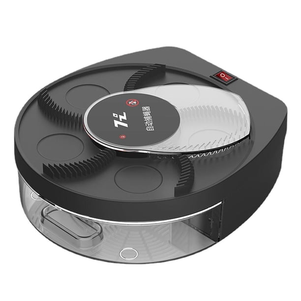 Atrapamoscas eléctrico de rotación automática, mata insectos, matamoscas Carga USB negra