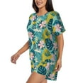 thumbnail image 5 of Sigee Tropical Floral for Sleepwear Casual Pjs with Pockets Women's Pajamas Sets Shorts 2 Piece Short Sleeve Lounge Sets, 5 of 9