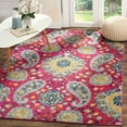 thumbnail image 4 of SAFAVIEH Madison Hope Floral Paisley Area Rug, Cream/Light Grey, 9' x 9' Round, 4 of 6
