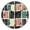 Black, variant on 9.84in Modern Brushstroke Pattern PVC Canvas Wall and Table Clock with Canvas Texture, Black or Gold Hands