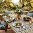 thumbnail image 6 of Sm:)e Light Grey Placemats 12 x 18 Inch Set of 6, Seasonal Washable Kitchen Dining Table Decoration for Home Party,240g（0.53lb）, 6 of 7