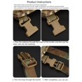 thumbnail image 3 of 2 hebillas de correa Molle para montaje en superficie, hebillas de chaleco Airsoft (arena), 3 of 5