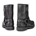 thumbnail image 4 of Milwaukee Leather MBM9042 Men's Black Ruf Leather Short Harness Motorcycle Boots w/ Inside Zipper 10.5, 4 of 7