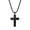 American Flag Cross - Black, variant on Mens Stainless Steel Wrench Rosary Double Cross Pendant USA Flag Cross Necklace-American Flag Cross - Black