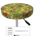 thumbnail image 4 of Kdxio Squirrel And Fox In The Forest Print Stool Covers Round,Stretch Round Bar Stool Covers Washable Bar Stool Cushion Slipcover for 12-15 Inch Chair, 4 of 7