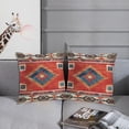 thumbnail image 3 of Throw Pillow Covers, Home Art Decor, 18 x 18 Inches Set of 2 Cushion Couch Sofa Cases, Abstract Oil Painting Pillowcases for Bedroom, Living Room, Ethnic Decorative, Geometric Tribal, 3 of 6