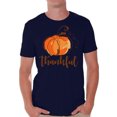 thumbnail image 1 of Awkward Styles Thanksgiving T-Shirt Thankful Pumpkin Shirts for Men, 1 of 4