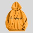 thumbnail image 2 of Women's Solid Loose Fit Hooded Sweatshirt Long Sleeves Pocket Shoulder Pullover, 2 of 3
