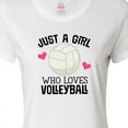 thumbnail image 4 of Inktastic Just a Girl Who Loves Volleyball Women's T-Shirt, 4 of 5