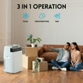 thumbnail image 6 of CazToi 12,000 BTU Portable Air Conditioner 3-in-1 AC Dehumidifier & Fan for 550 Sq.Ft Remote Control Window Kit Included, 6 of 9