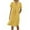 Yellow, variant on Cruise Outfits for Women 2026 Women's Floral V Neck Casual Dress Home Spring Summer Fall Comfortable Loose Fit Soft Fabric Easy Care Cruise Outfits for Women