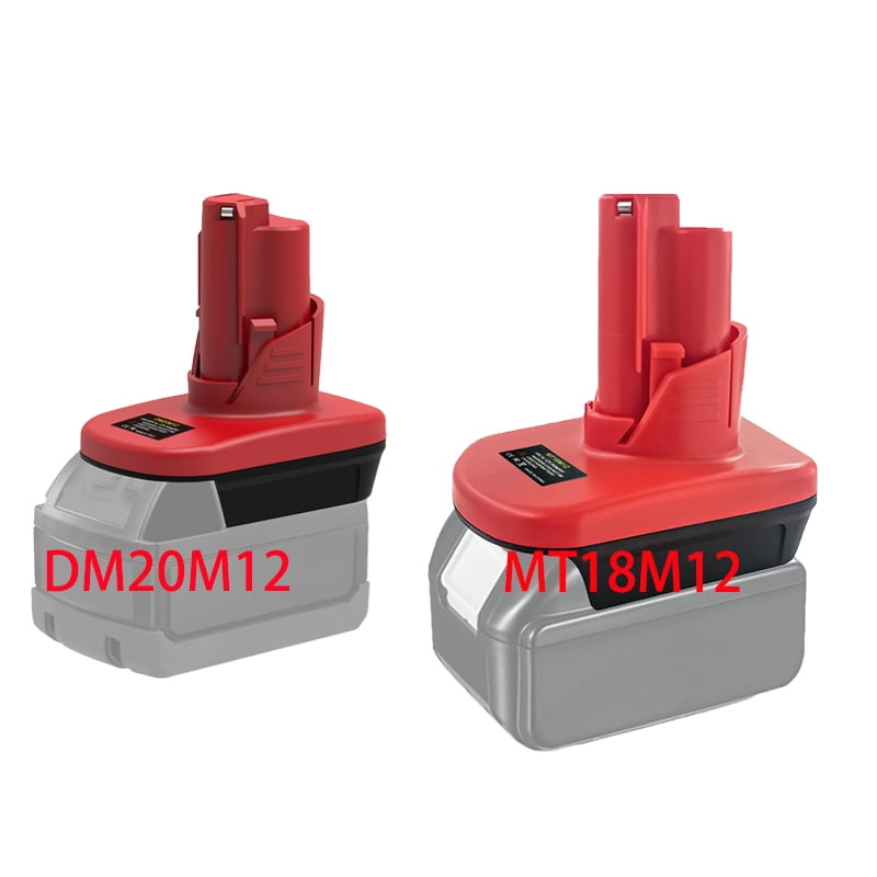 Adapter for Black*and*Decker 20v Battery Convert To Work for Mil*wau*kee 12V Power Tool