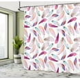 thumbnail image 5 of Ambesonne Romantic Shower Curtain, Wing Feathers Wing Art, 69"Wx70"L, Pink Purple, 5 of 5