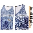 thumbnail image 5 of Fantaslook Summer Dresses for Women Casual V Neck Sleeveless Sundresses Floral Beach Short Dress with Pockets, 5 of 8