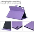 thumbnail image 6 of iPad 9.7 Case 2018/2017, iPad Air 1 2 Case, Allytech Retro PU Leather Embossed Flower Slim Protective Folio Stand Cards Holder Wallet Cover for Apple iPad 9.7" 6th/5th Gen, iPad Air 1 2, Purple, 6 of 7