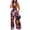 Red, variant on Women's Sleeveless Mock Neck Wide Leg Jumpsuit Elegant High Waist Party Outfit