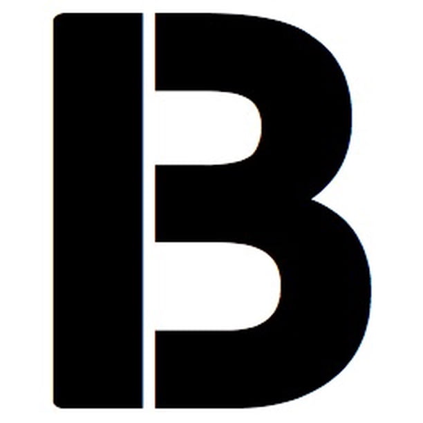 8x10 large letter stencil from 4 ply mat board letter b walmart